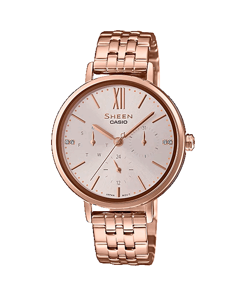 Đồng Hồ Nữ Chính Hãng CASIO SHEEN SHE-3064PG-4A