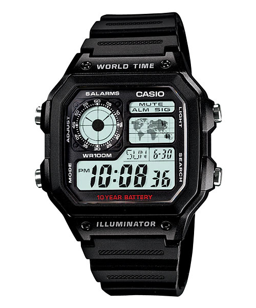 Đồng Hồ Nam Chính Hãng CASIO AE-1200WH-1AV
