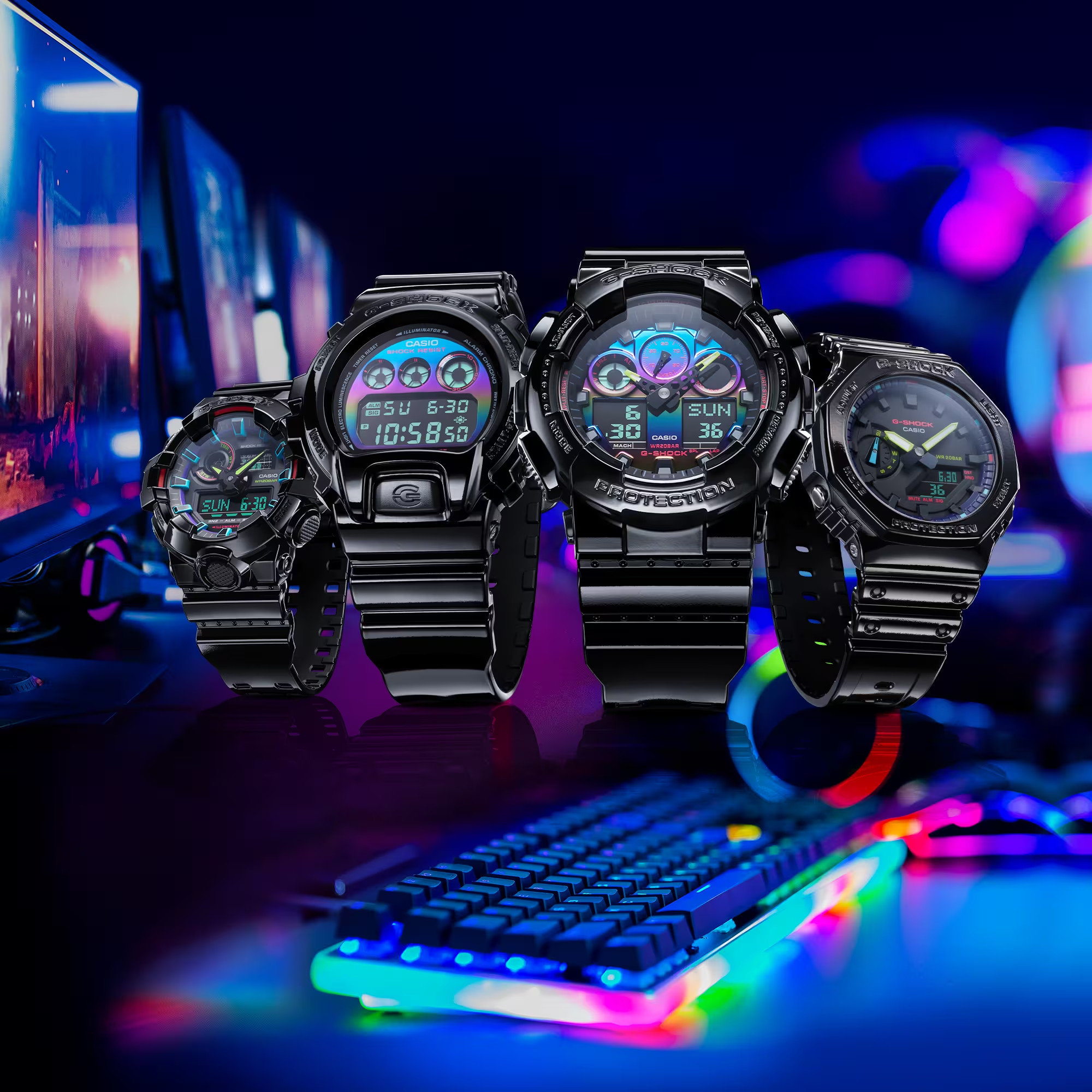 Đồng Hồ Nam Chính Hãng CASIO G-SHOCK GA-100RGB-1A