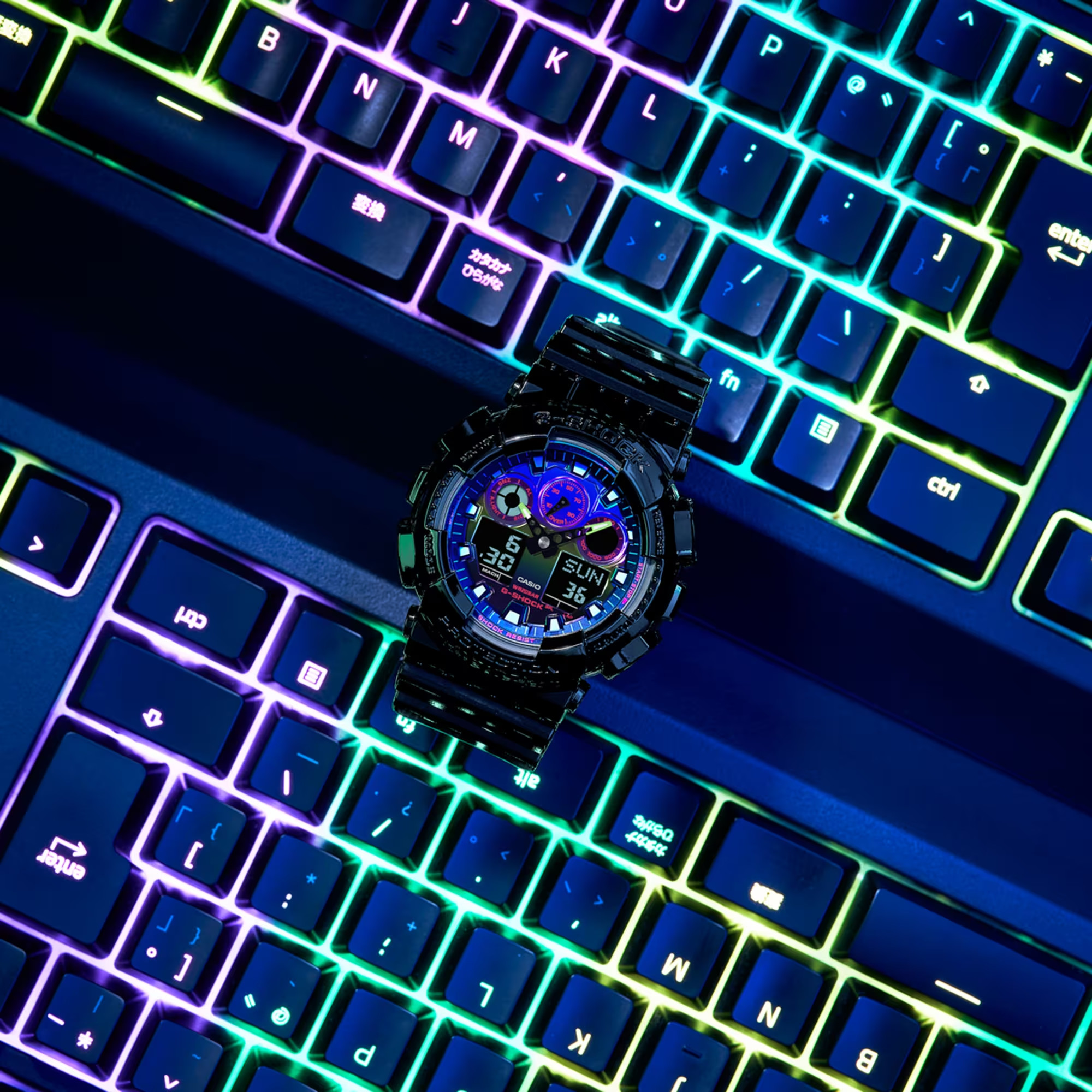 Đồng Hồ Nam Chính Hãng CASIO G-SHOCK GA-100RGB-1A