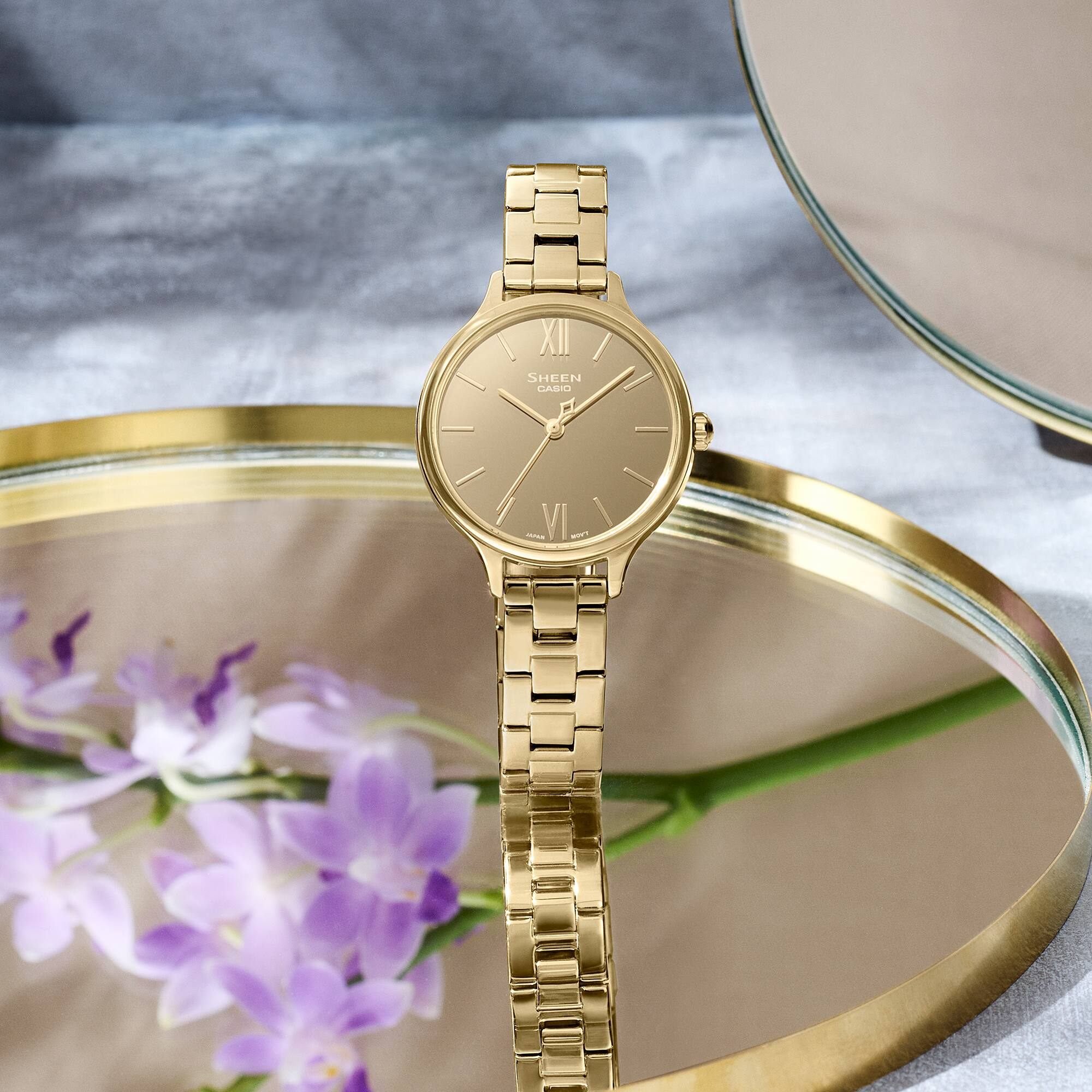 Đồng Hồ Nữ Chính Hãng CASIO SHEEN SHE-4560G-9A