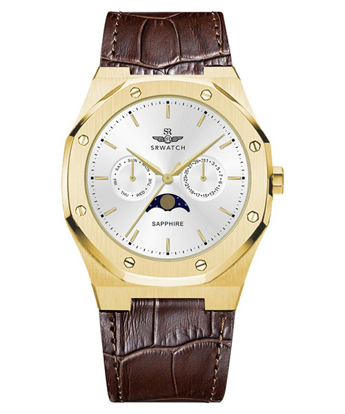 Đồng Hồ Nam Chính Hãng SRWATCH Moon Phase SG60062.4602