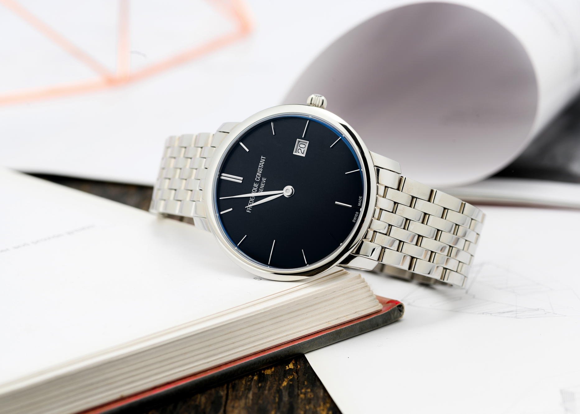 Đồng Hồ Nam Chính Hãng Frederique Constant Slimline FC-306G4S6B2