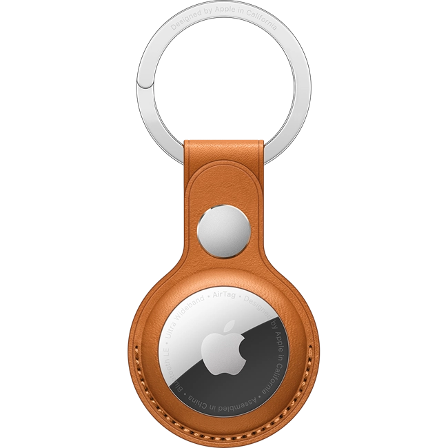 Vỏ bảo vệ AirTag Apple Da Nâu - Chính hãng VN