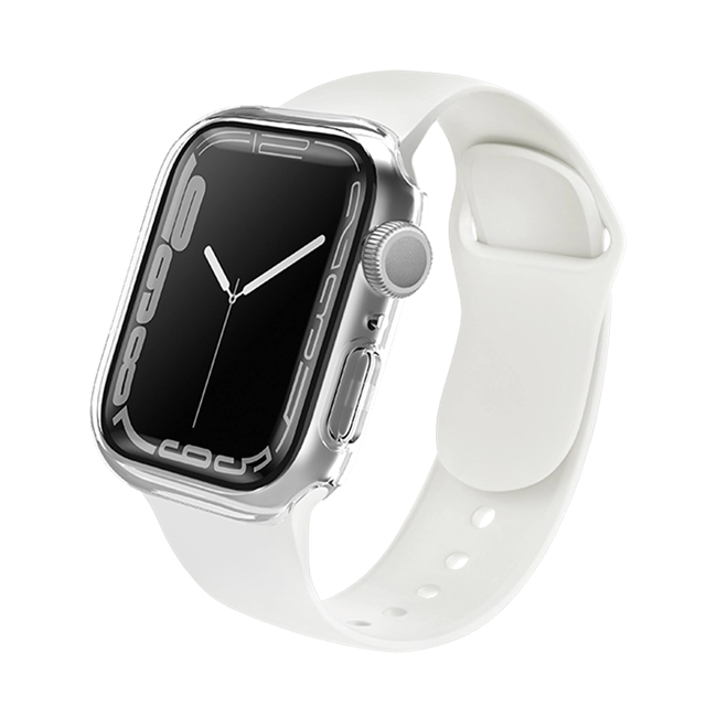 Ốp kính cường lực bảo vệ Apple Watch 45mm UniQ Legion - Chính hãng VN