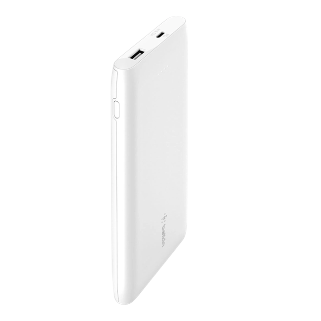Pin sạc dự phòng Polymer 10.000 mAh Type C 18W PD Belkin Pocket Power BPB001 Trắng - Chính hãng VN