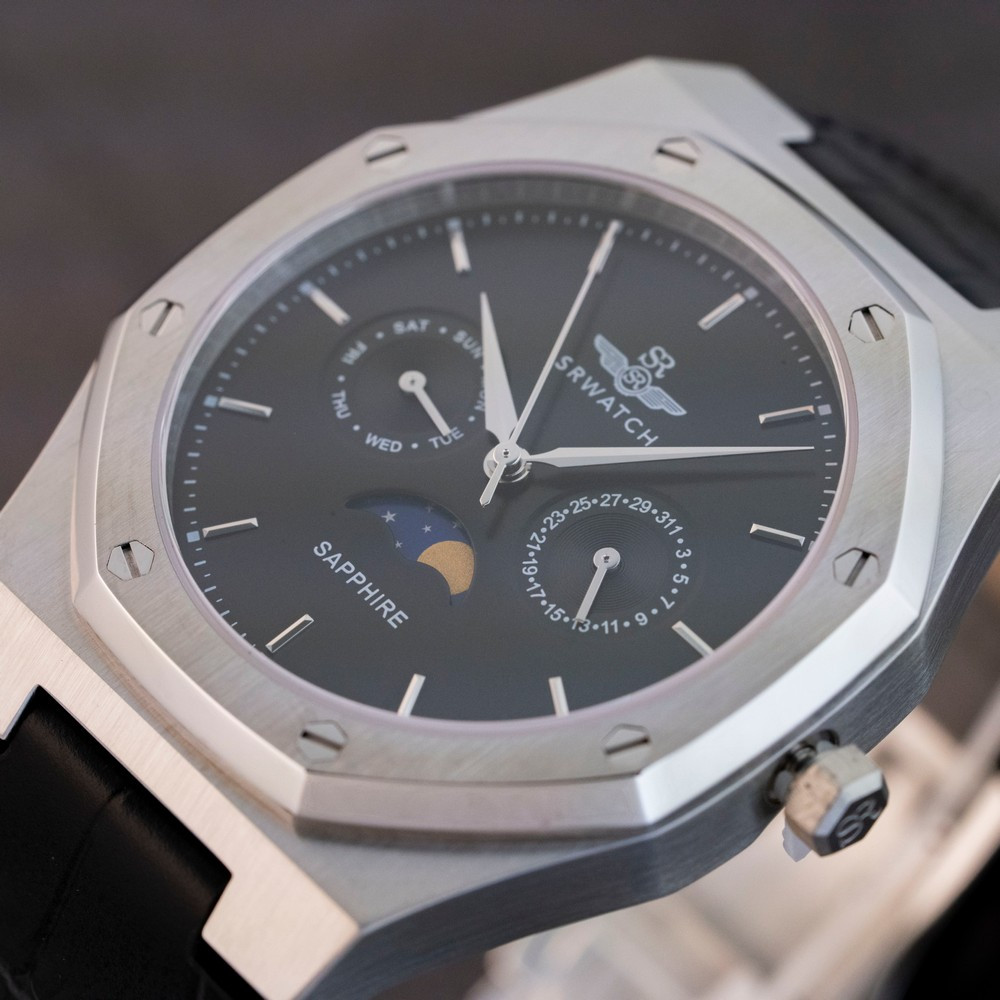 Đồng Hồ Nam Chính Hãng SRWATCH Moon Phase SG60062.4101