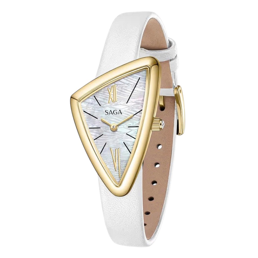 Đồng Hồ Nữ Chính Hãng Saga Triangle 80746-GPMWWH-2